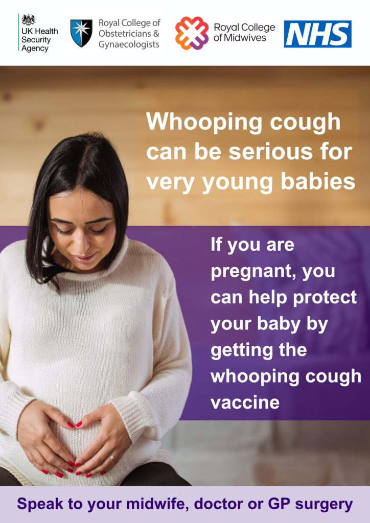 whooping cough vaccination poster